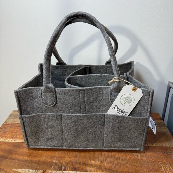 Parker Baby Gray Felt Organizer Tote - Picture 1 of 3